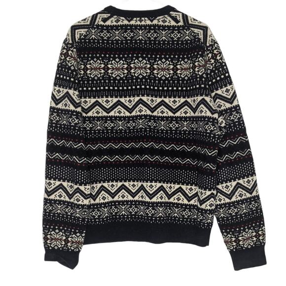 Tommy Hilfiger Fair Isle Lambswool Sweater Ski Snowflake Men's Size Large - Picture 2 of 8